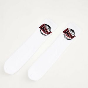 Inaka Power World Curve Socks White Black and Red